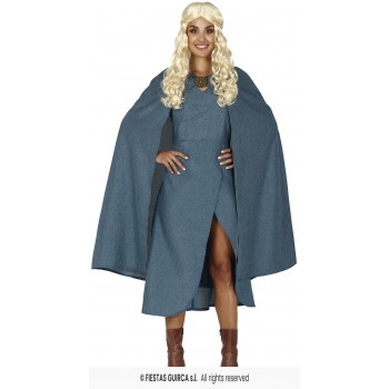 DISF.REINA MEDIEVAL AZUL T-L