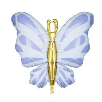 GLOBO MARIPOSA AZUL 69X69CM