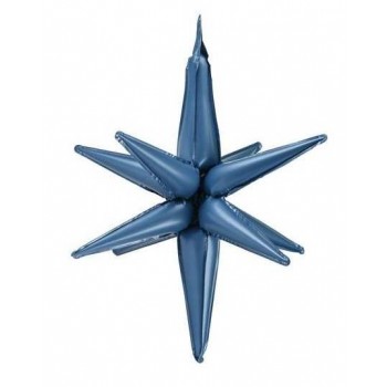 GLOBO ESTRELLA 3D 70C AZUL MAR