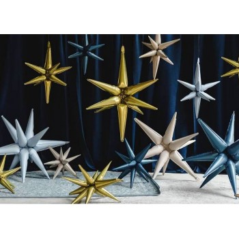 GLOBO ESTRELLA 3D 70C AZUL BRU