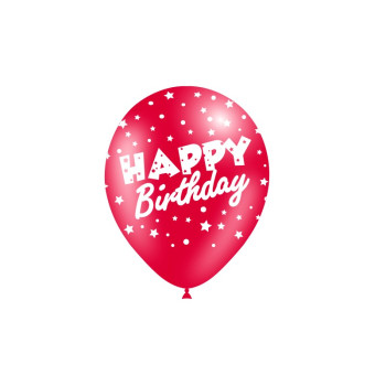 B/8 Globos Happy Birthday 12"