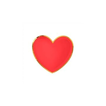 P/6 PLATO FORMA CORAZON 23CM