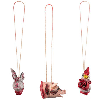 COLLAR CABEZA ANIMAL SANGRE...