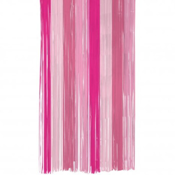 CORTINA FLECOS TONOS ROSA 2X1M