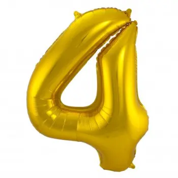 GLOBO Nº4 ORO 86CM