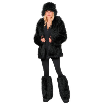 CUBREBOTAS NEGRO PELUCHE