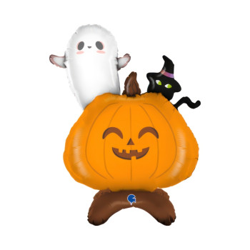 GLOBO PIE CALABAZA+GATO+FANTAS