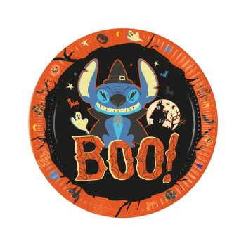P/8 PLATO 23CM STITCH HALLOWEE