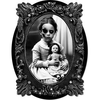 CUADRO ADHESIVO NIÑA HALLOWEEN