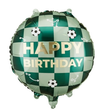 GLOBO 35CM HAPPY BDAY FUTBOL