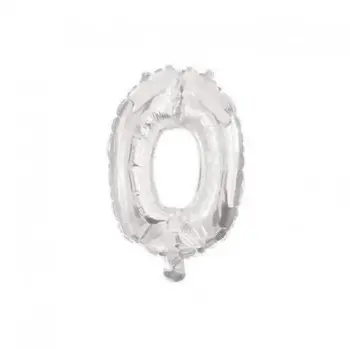 GLOBO Nº0 PLATA 32CM