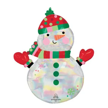 GLOBO MUÑECO NIEVE HOL.66X78C