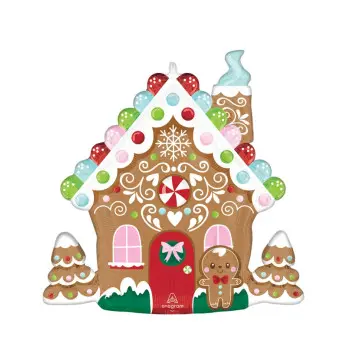 GLOBO CASITA JENGIBRE 68X68CM