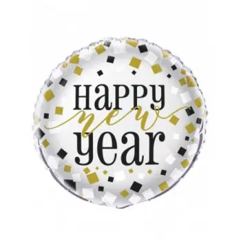 GLOBO 18"HAPPY NEW YEAR