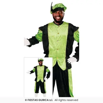 TRAJE PAJE VERDE ADULTO T-L