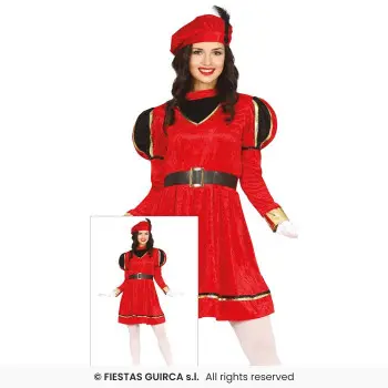 DISF.PAJE CHICA ROJO T.38-40