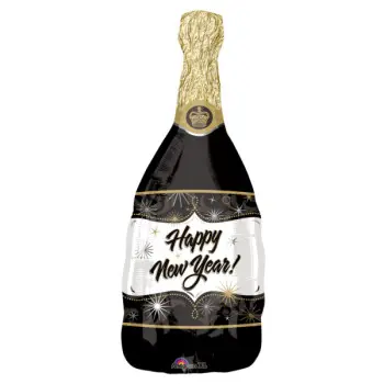 GLOBO 91CM BOTELLA CHAMPAN HNY