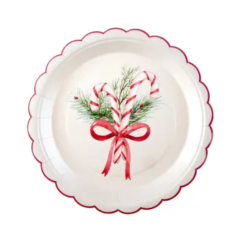 P/10 PLATO 23CM RAMO NAVIDAD