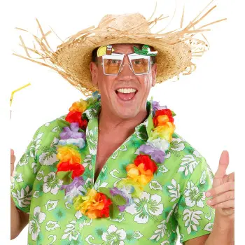 SOMBRERO PAJA FLECOS NATURAL