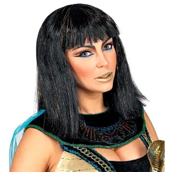 PELUCA CLEOPATRA BRILLOS ORO