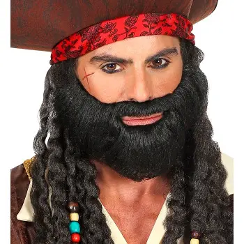 BARBA+BIGOTE NEGRA ESPESA