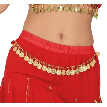 CINTURON MONEDAS ORO ZINGARA