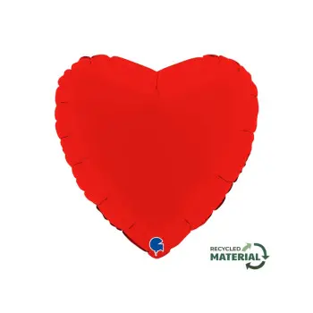 GLOBO CORAZON ROJO MATE