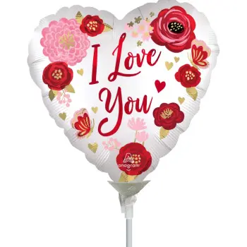 GLOBO CORAZON I LOVE YOU