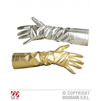 PAR GUANTES MET. ORO/PLATA