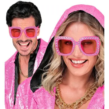 GAFAS DE PASTA ROSA STRASS