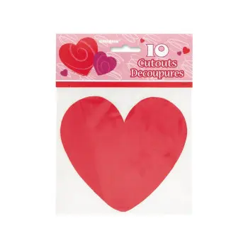 P/10 MINISILUETA CORAZON ROJO