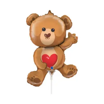 GLOBO PALO OSO CORAZON