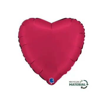 GLOBO CORAZON ROJO CEREZA