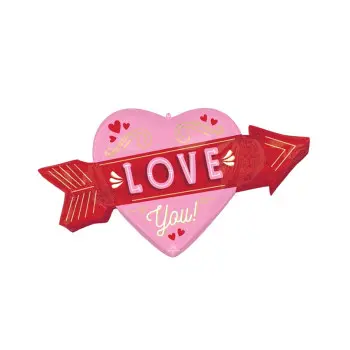 GLOBO CORAZON FLECHA LOVE