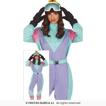 DISF.ESQUIADORA AZUL/MALVA L