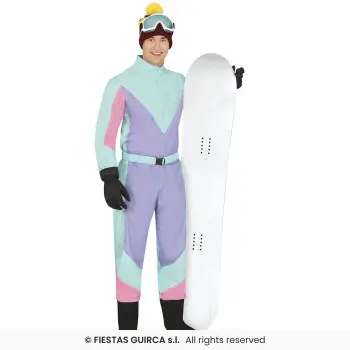 DISF.ESQUIADOR AZUL/MALVA T-M