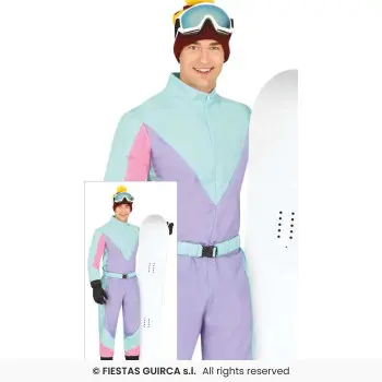 DISF.ESQUIADOR AZUL/MALVA T-L