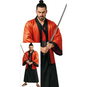 DISF.SAMURAI KIMONO ROJO T-M