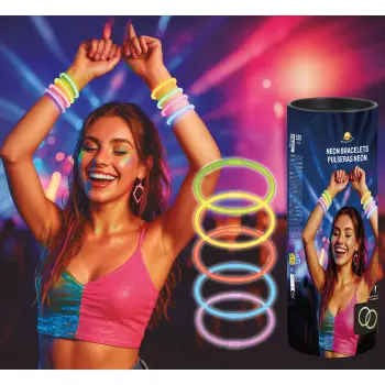 TUBO 100 PULSERAS NEON SURT