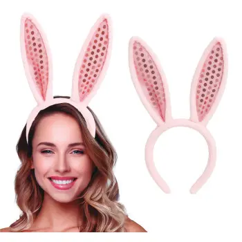 DIADEMA CONEJITA ROSA