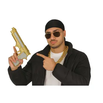 PISTOLA ORO STRASS 25CM