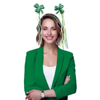 DIADEMA TREBOLES C/FLECOS