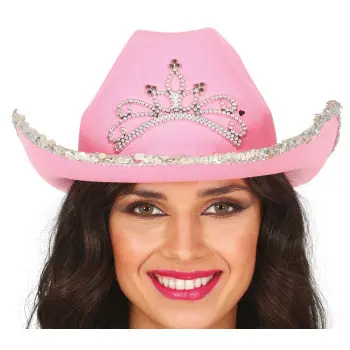 SOMB.COWBOY FIELTRO ROSA