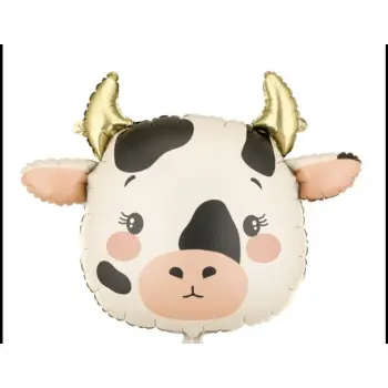 GLOBO CABEZA VACA 57X47 ORO