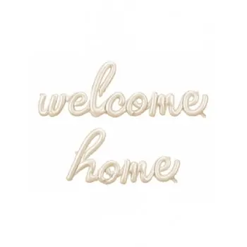 GLOBO LETRAS WELCOME HOME CREM