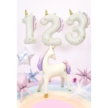 GLOBO Nº1 UNICORNIO 93CM
