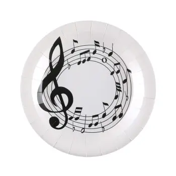 P/10 PLATO 23CM NOTA MUSICAL