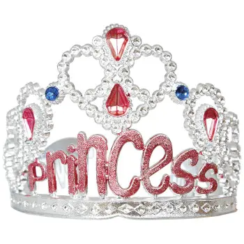 TIARA PLATA LETRAS"PRINCESS"
