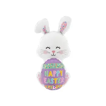 GLOBO CONEJO+HUEVO PASCUA 122C