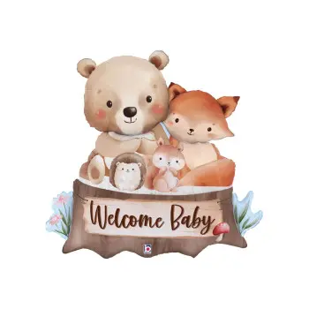 GLOBO WELCOME BABY ANIMALITOS